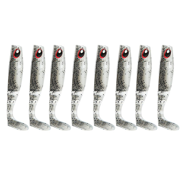 8 stk AR29 myk agn 60mm 2,5g fiskeagn dobbel farge T hale