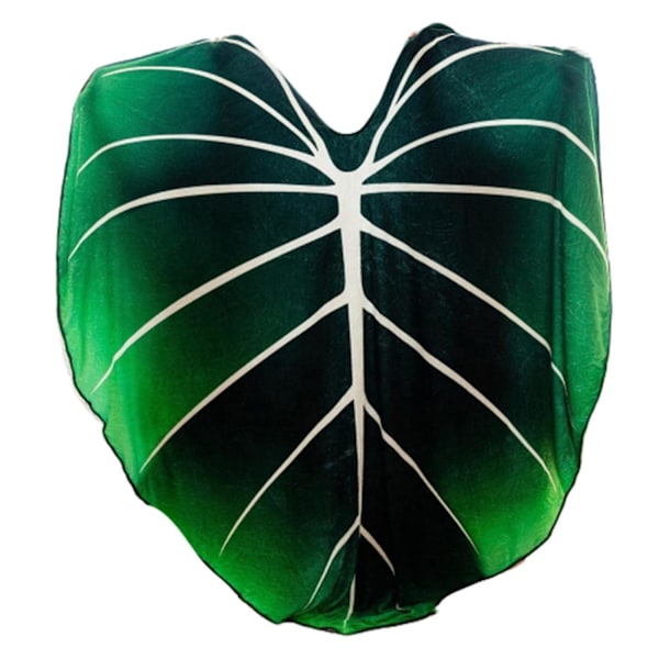 Kreativ Philodendron Gloriosum Design Tæppe Simulering Blad Plys Tæppe