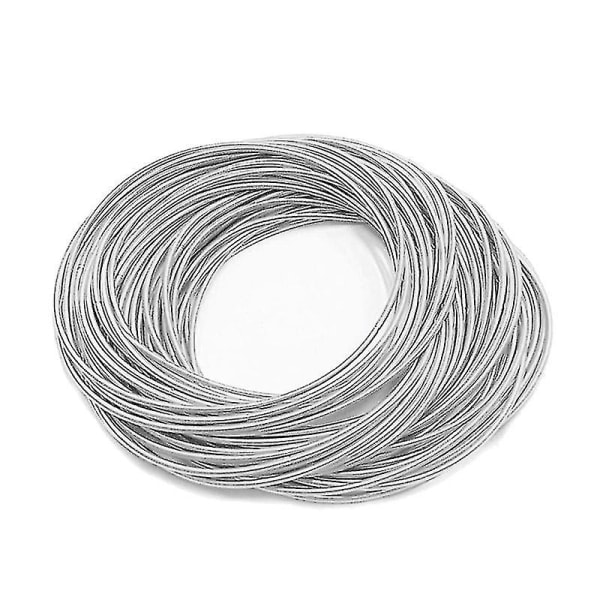 Carbon ståltråd armbånd med skruehoved kan strammes eller åbnes til dekoration-farvesølvbest Shiyi