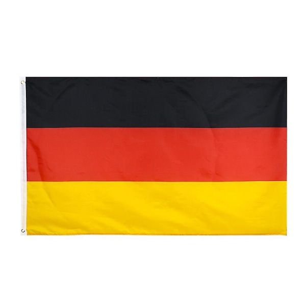 90 x 150 cm Saksan liput Fanien hurraava lippu Urheilupelitarvikkeet Riputettava lippu juhlaparaatitapahtuman koristeluun (150*90*0,1cm, Saksa)