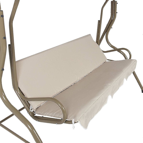 Sitsgungsöverdrag 150x150x10cm, Beige Färg, 3 Sitsig Gungstol Överdrag Ersättning Veranda Swi