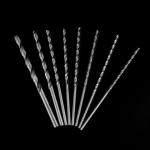 8 st HSS-mikroborrar, metriska borr, borrbitsverktyg 4-10 mm, HSS-borrar 4 mm, 4,2 mm, 4,5 mm, 5 mm, 5,2 mm, 6 mm, 8 mm, 10 mm borrset