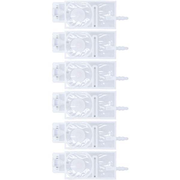 6st bläckspjäll lösningsmedel bläckstrålehuvud rektangulärt PP spjällbyte för XP600-skrivare (vit)