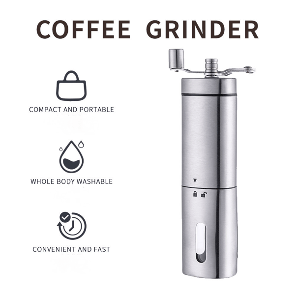Bärbar triangel handkaffekvarn kaffekvarn