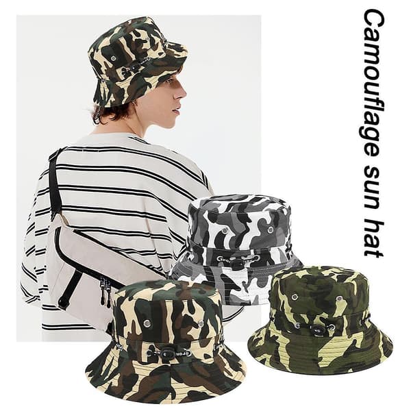 Camouflage solhatt