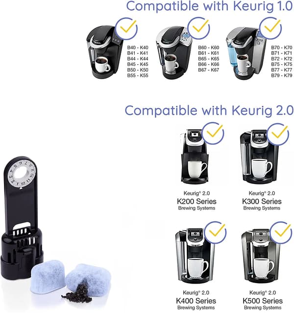 6-pack kompatibla Keurig-ersättningsvattenfilter - filter