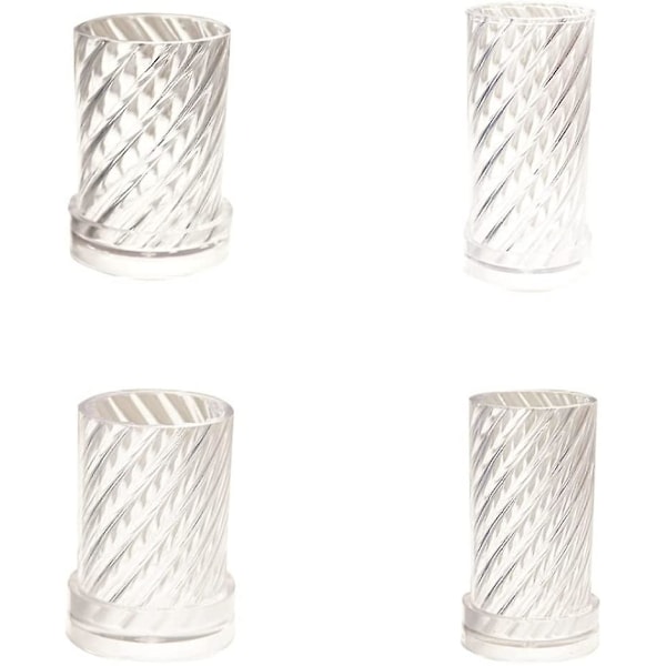 Beibei - Rund spiralform DIY stearinlysfremstillingsforsyninger værktøjer spiralformet voksformningsforme Style42-7*15cm