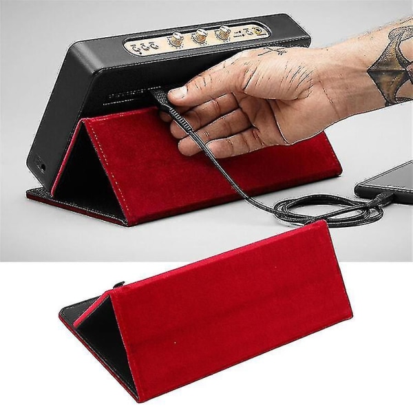 Taitettava magneettisella imutoiminnolla Case cover Stockwell Portable S (musta punainen)