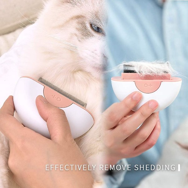 Kattborste, kattkam för grooming, kattungemassagerborstar och fällverktygssats, kattgroomingborste för långhåriga
