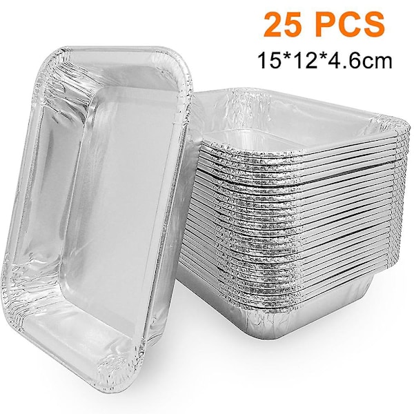 25 st foliegrill droppbricka - Hållbar grillform (450 ml kapacitet)