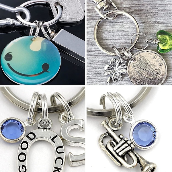 100 stk. 10 mm mini splittringer med dobbel sløyfe, små metallringer, koblinger for smykker, halskjeder, armbånd, øredobber, håndverk, ornamenter