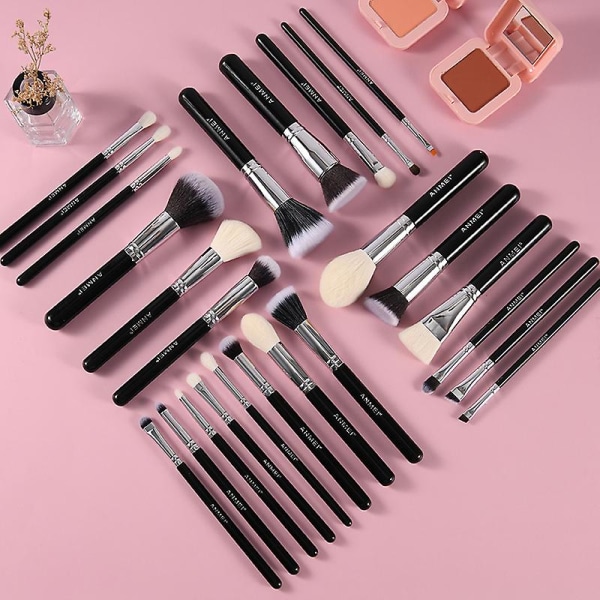 Anmei 25 Makeup Brush Set Dyrehår Makeup Brush Set xd`（25pcs bag）