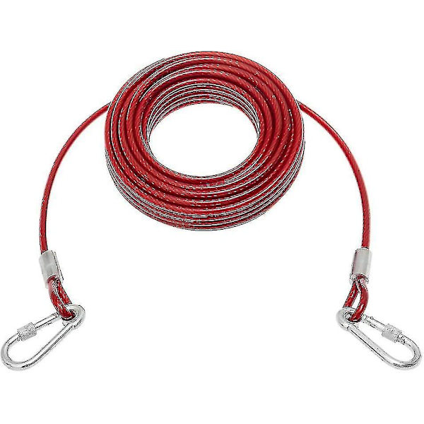 Hunde Bindekabel 50 Fod - Hundeline Til Udendørs Camping Have Træning Heavy Duty Bindekabel Til