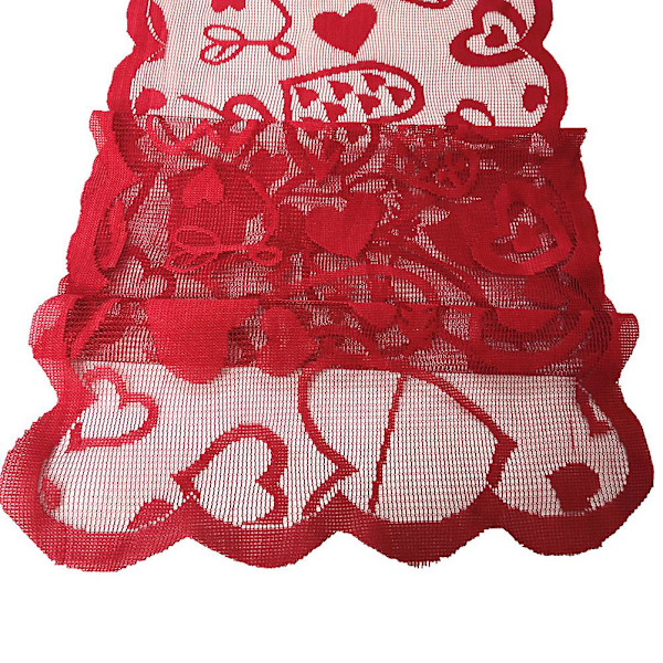 4 kpl ontto nuoli ja sydän kuvio alusta juhlava ystävänpäivä alusta koriste pöytälevy alusta juhlatarvikkeet (punainen)（30x45cm，punainen）