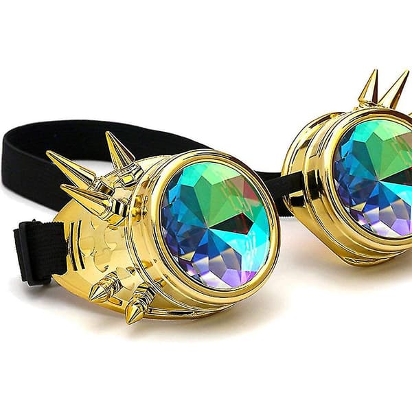 Muodin Steampunk-kaleidoskooppilasit Niitit Cosplay-lasit