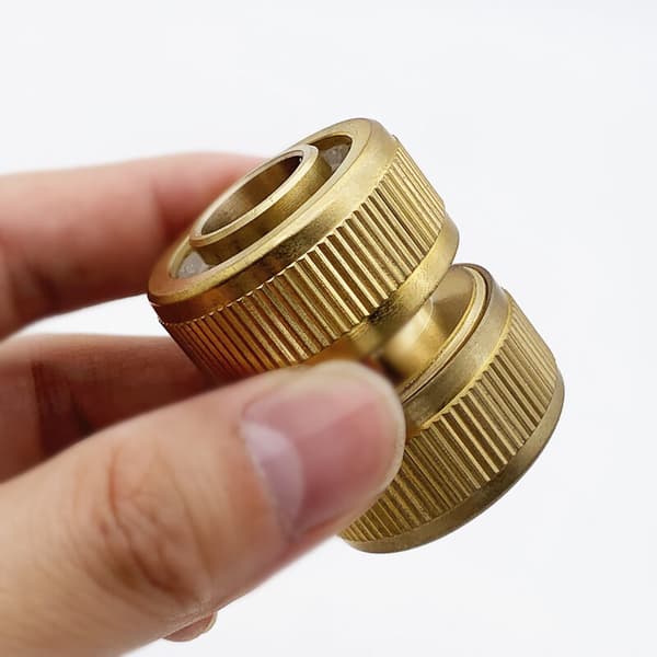 2 st 3/4\" (19mm) Mässings trädgårdsslang reparation - Fallrör montering snabbkoppling förlängning snabb reparation