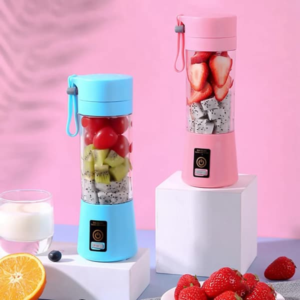 380ML Mini Smoothie Mixer Portabel Elektrisk Maker Stativ Mixer Blender Smoothie Maskin (Blå)