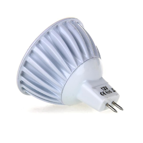 Gu5,3 / Mr16 6w Cob Led -valonheitin 420lm 60 3000k Lämmin Valkoinen Dc 12v - meini (lämmin valkoinen)