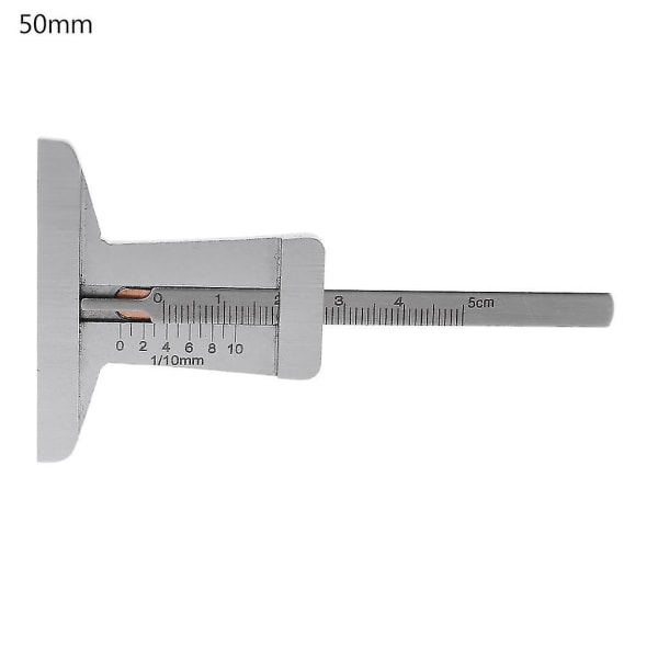 Tire Tread Depth Gauge Tire Tread Depth Measurement Tool Tire Wear Gauge Metal（0-50mm）