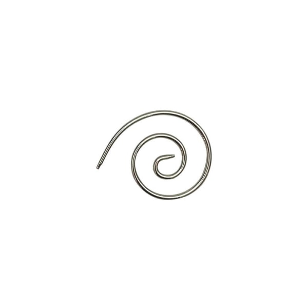 Rund spiralkabel Sticksömshållare Gör-det-själv-plagg Synålar Gobeläng Scarf 1 stycke (silver)