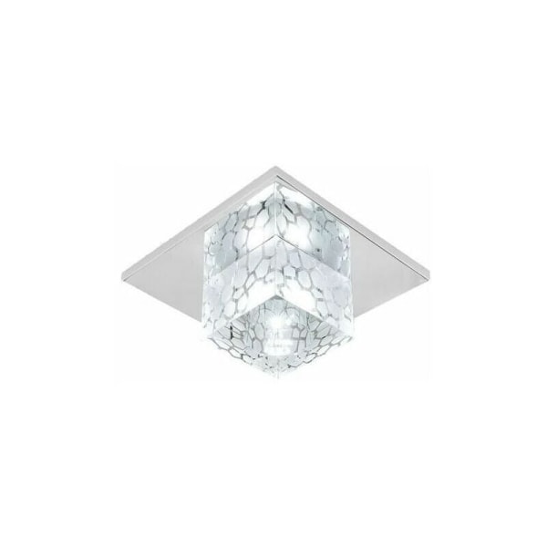 Cham Crystal Cube Taklampa 5W 12cm Vit Taklampa Belysning för Entré Vardagsrum Sovrum Matsal - Transparent
