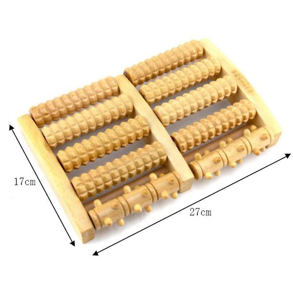Fodmassagerulle i træ, fodmassager, fodmassagerulle