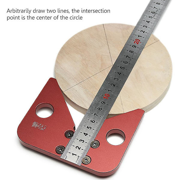 Center Scribe Gauge Center Scribe Måleværktøj Aluminiumlegering Center Finder