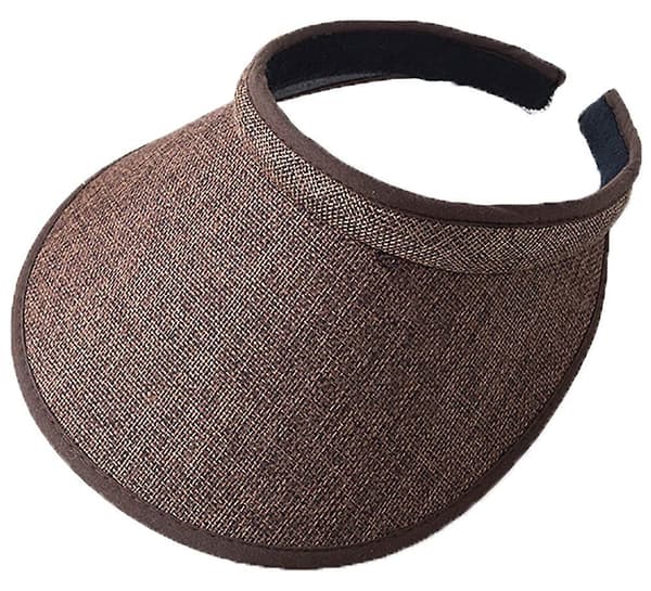Kvinnors Clip On Sol Visor Hat Bred Brätte Sommar Str