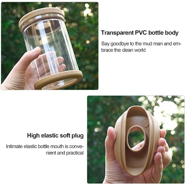 Mini Hydroponisk Blomkruka Hushållsvas Dekoration Transparent Imitation Glas Botten Blomkruka Grön Blomkruka Heminredning 1 st (Liten Storlek)