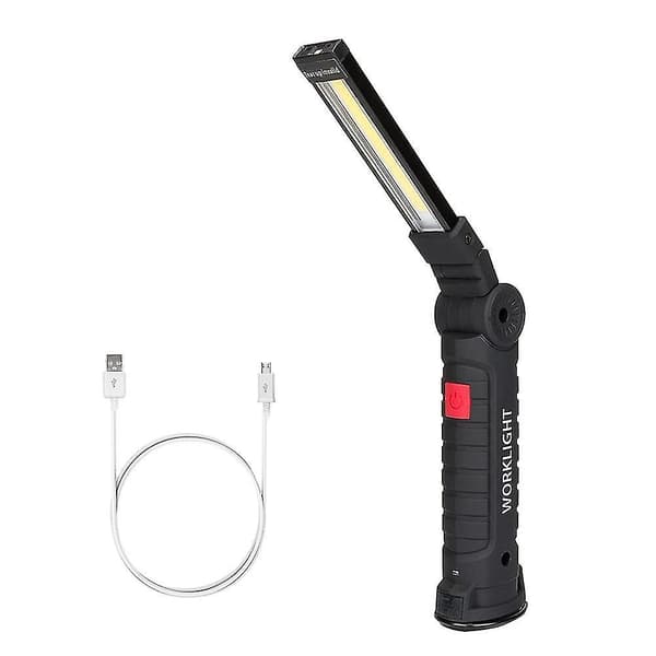 1-pakning LED-arbeidslys USB oppladbart magnetisk LED-lys