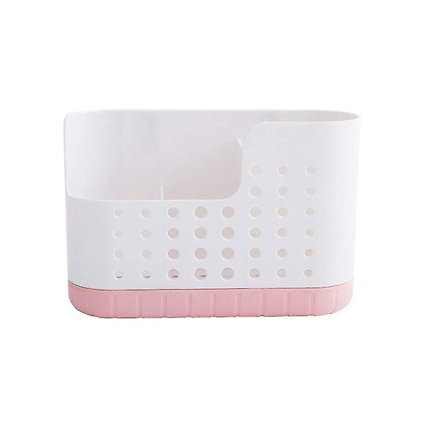 Kök bestickställ hushålls bestick förvaringslåda dränerbar (rosa)
