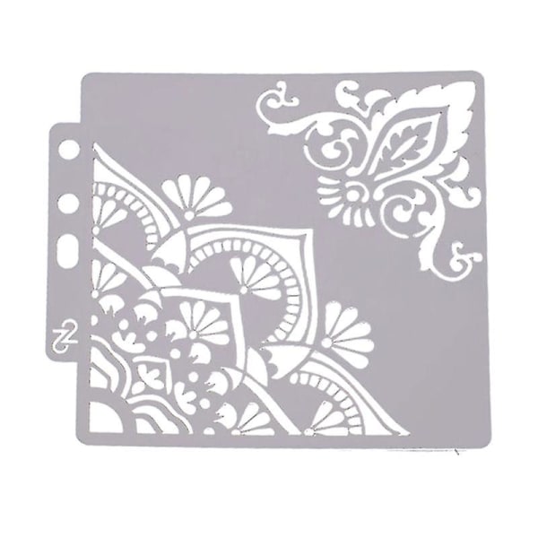 Tegningssjablong, assorterte mønstre, hullet ut kunstmalingsmal for håndverk, scrapbooking, DIY-kakedekor (s69)