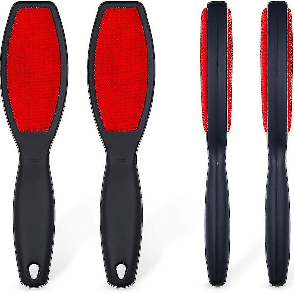 Dubbelsidig ludd borste, återanvändbar, ta bort husdjurshår, ludd, damm (2-pack)-1