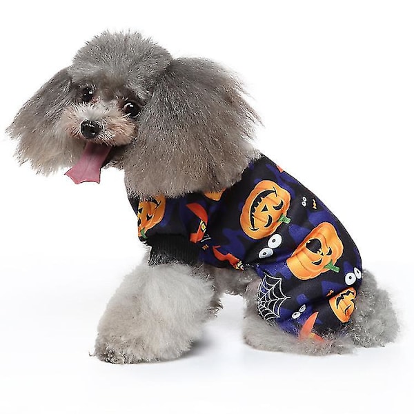 Roliga hundkläder Halloween påsk kostym cosplay husdjur tillbehör husdjur festkläder (L,)