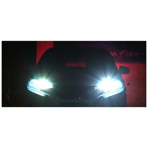 Bil LED-lampa brett ljus T10-3030-10 ljus med lins bil nattlampa liten läslampa registreringsskylt ljus-12V 5W 10 35mm 1 par