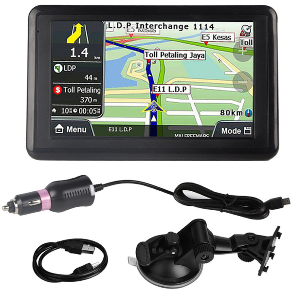 Universal 5-tums pekskärm Bilnavigator GPS-navigering DDR256M 8G MP3 FM Europakarta 508