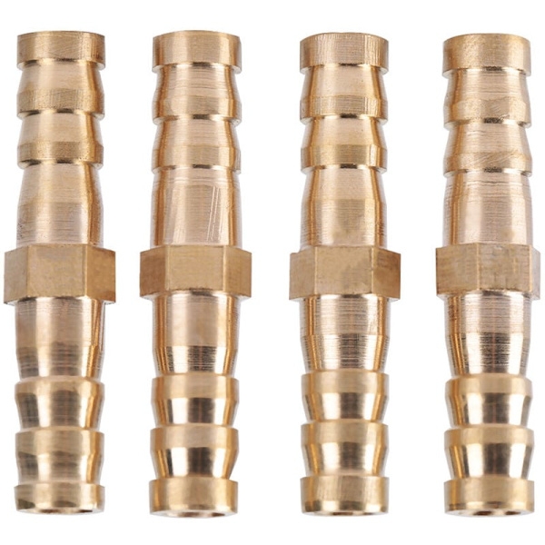 Kopplingsnippel slangbarb reducer reducering hane (8mm - 8mm 4st)