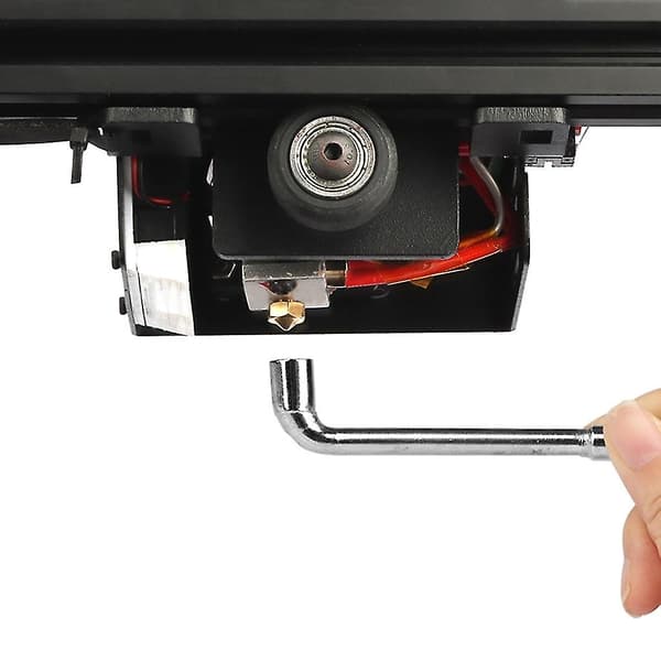 6mm 7mm L-formet sekskantet skruenøgle ærmenøgle til 3d-printerdyse（6mm）