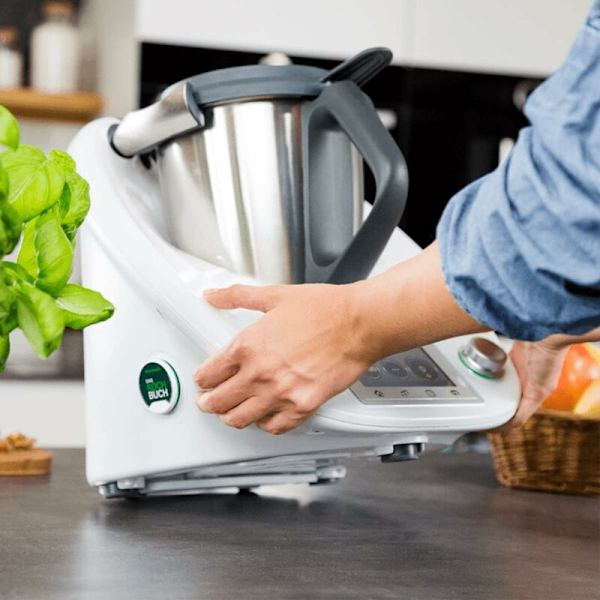 4 st självhäftande rullbrädor, osynliga rullbrädor för Thermomix TM5, TM6 matberedare (diameter 20 mm)