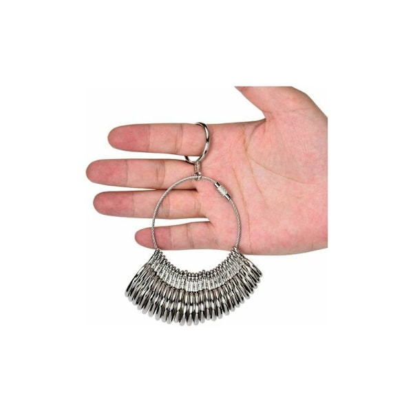 HLVBU Ring gauge finger size measuring gauge rings finger gauge ring tool med ringfoder, CRUEL