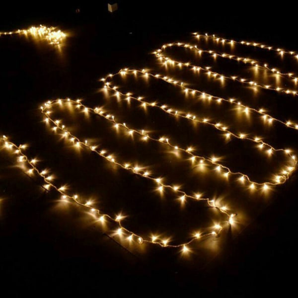 100M 600 LED Fairy Lights Utomhus Karneval Bröllop Inomhus Trädgårdsbelysning UK