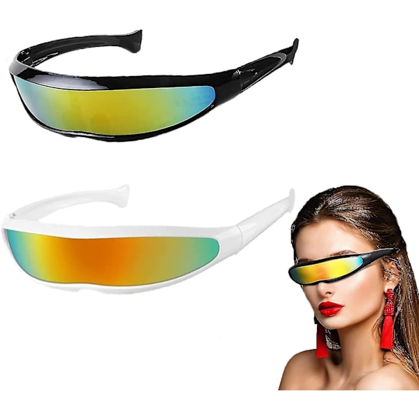 2 stycken roliga utomjording glasögon