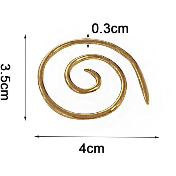Rund spiralkabel Sticksömshållare Gör-det-själv-plagg Synålar Gobeläng Scarf 1 stycke (silver)