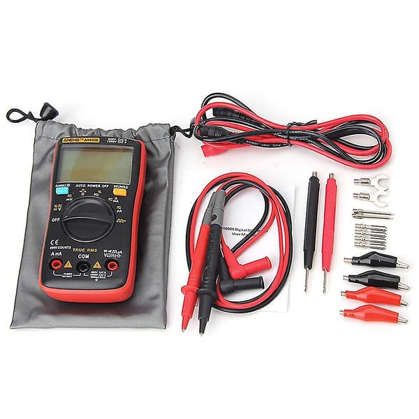 An8008 True Rms Lcd Digital Multimeter Voltmeter Ammeter Ac For Dc Voltage Curre
