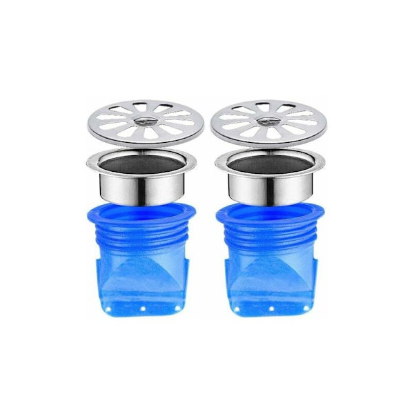 MUUQJE Justerbar Backflödesförhindrande 2-pack Silikon Golvavlopp Envägsventil för Badrumsgolvledningar (A 55 50mm) CRUEL
