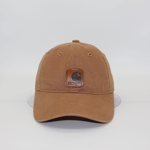 Læder mærke Velcro broderet baseball cap lærred blød top europæisk og amerikansk værktøj studerende par hat