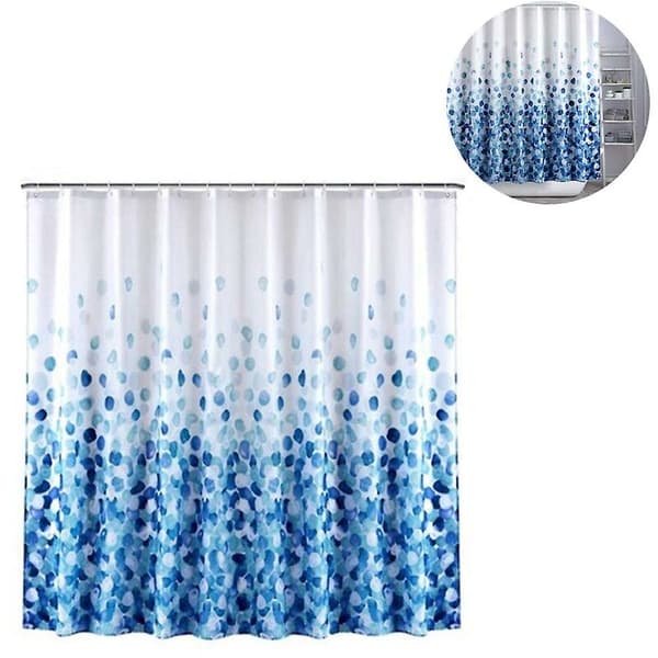 Duschdraperi anti-mögel duschdraperi med 12 duschdraperiringar