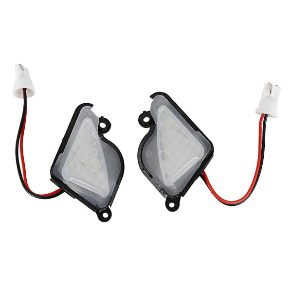 2x 6500k Vita Led Under Side Mirror Light Puddle Lamp För Skoda Octavia Mk3 5e 2012-2017 Superb 2（Svart）