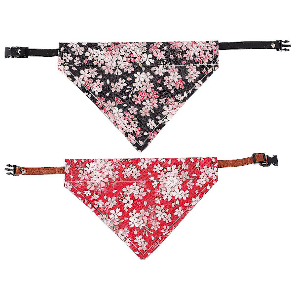 2 st kattbandana hundtriangelhalsband valphalsduk