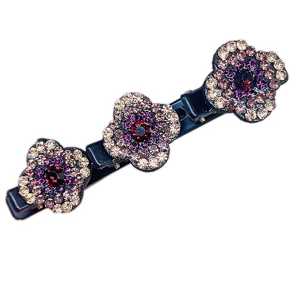 Ins Hair Clips For Girls Shinning Rhinestone Four-leaf Clover Shape Hair Pins